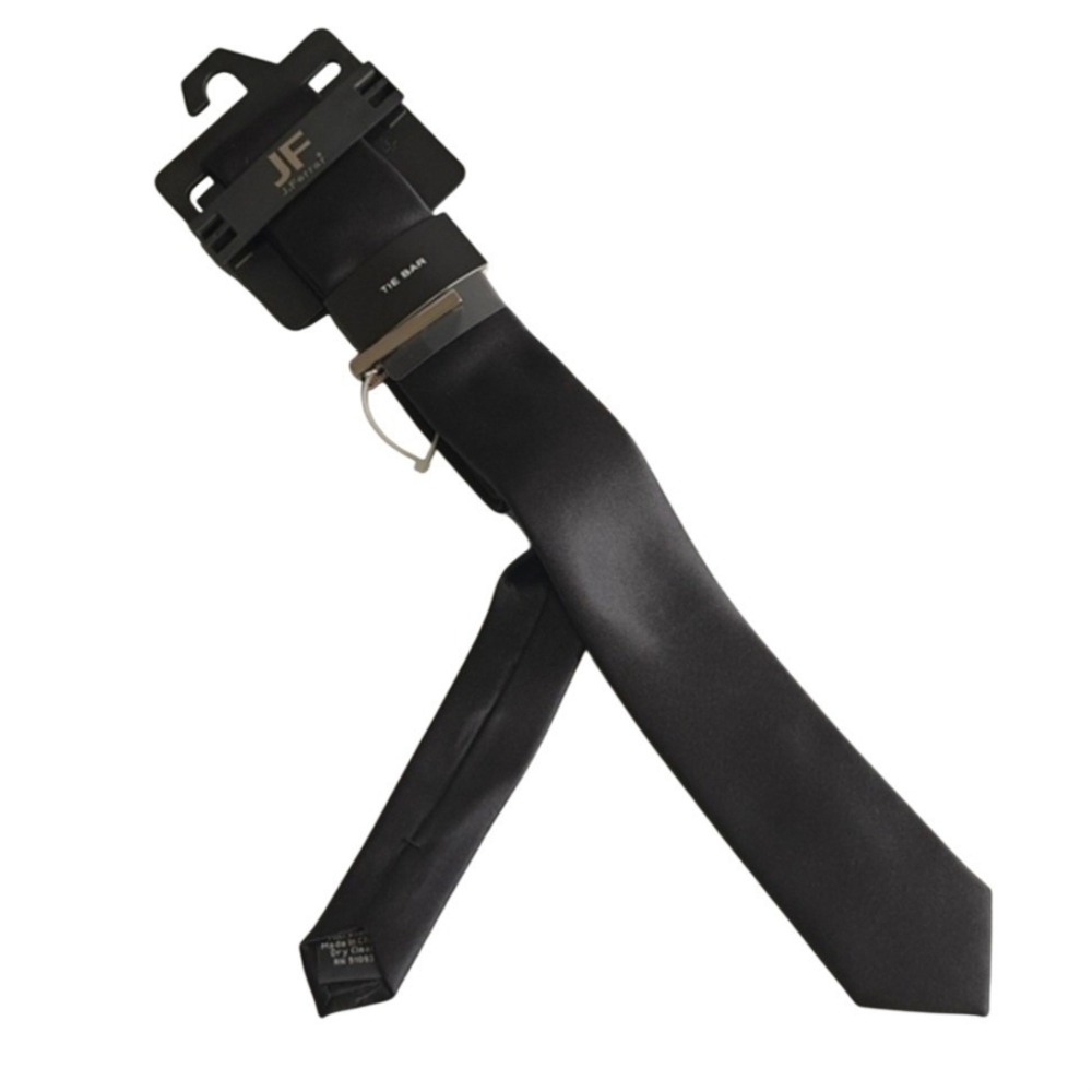 J.‎ Ferrar Men's Classic Tie The Bar Black Professional Business Office Work